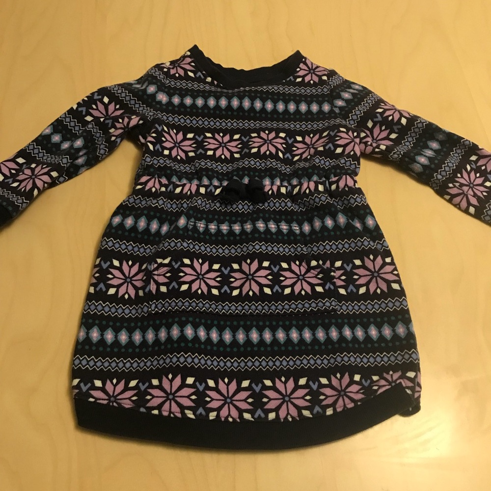 Gymboree Fair Isle dress with Hoodie pocket